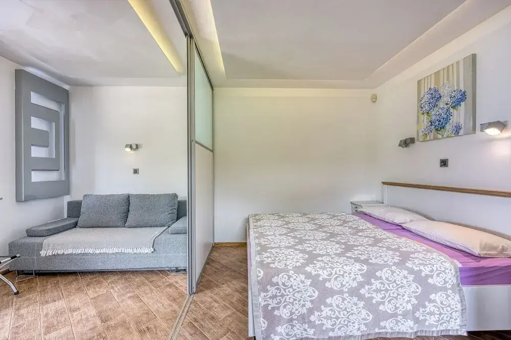 Family Studio with balcony and with sea view