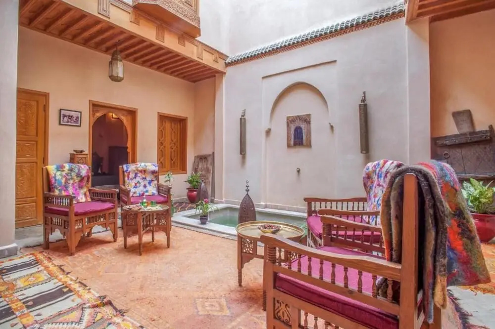 "room in Guest Room - Riad Lakouas Triple Room With Pool View"