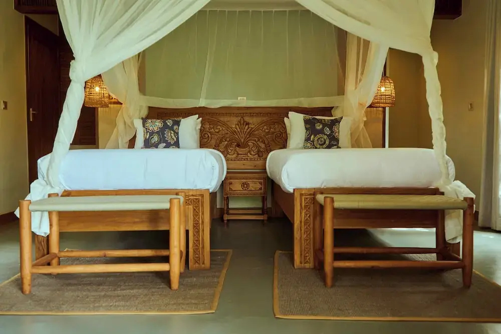 Deluxe Double room with garden view (full double bed)