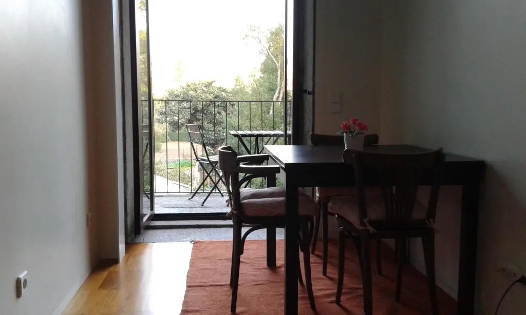 Studio with balcony and with garden view
