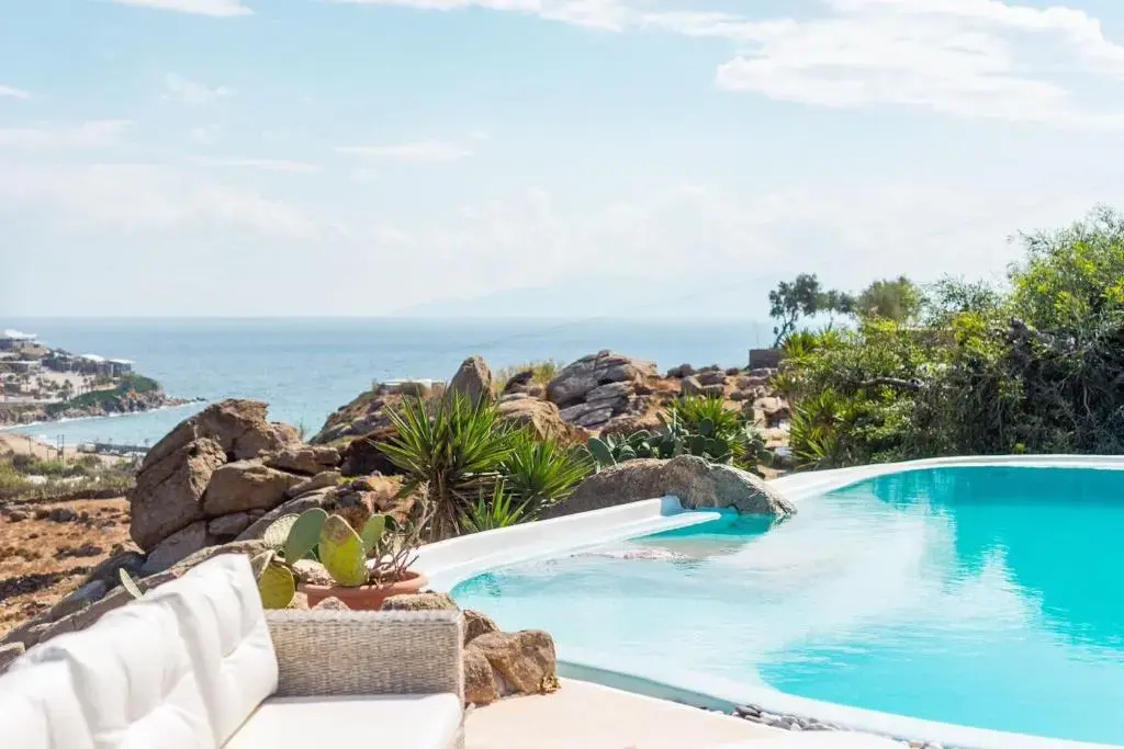 7 bedrooms villa at Platis Gialos 800 m away from the beach with sea view private pool and enclosed garden