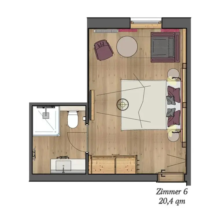 Standard Double room (full double bed)