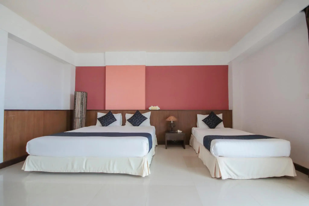 一臥室豪華三人房,帶海景