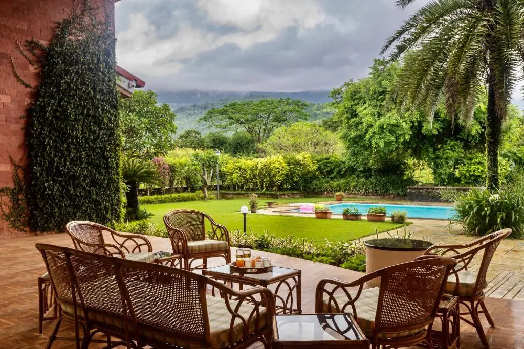 SaffronStays Ananya, Karjat - pet-friendly pool villa with a party deck and games