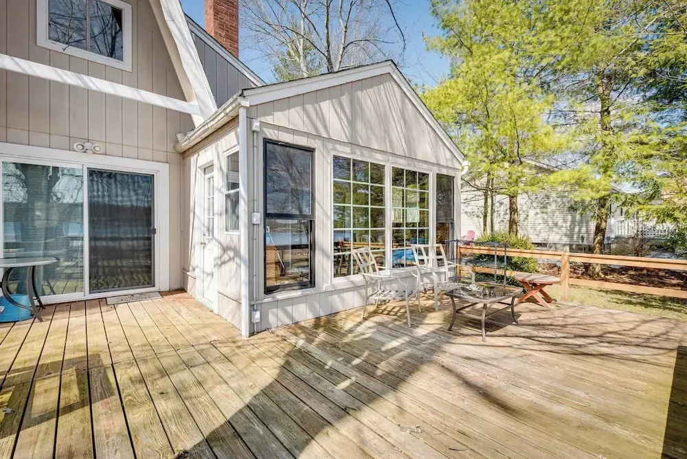 Dock & Sunroom: Waterfront Home Near Kalahari!
