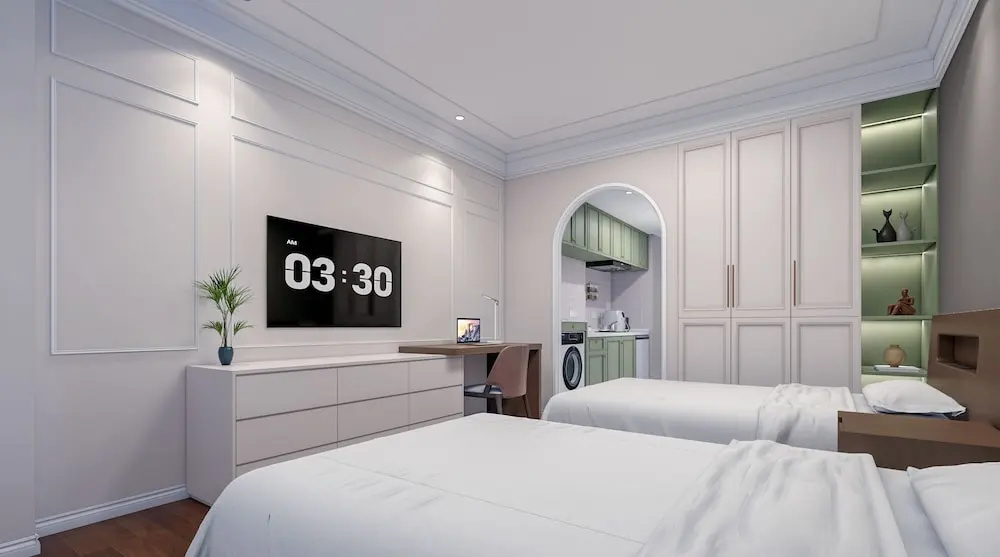 Green Court Residence City Center Shanghai Aparthotel - Chambres