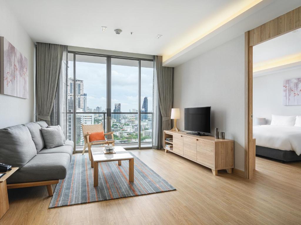 Апартаменты Deluxe c 1 комнатой в Oakwood Suites Bangkok