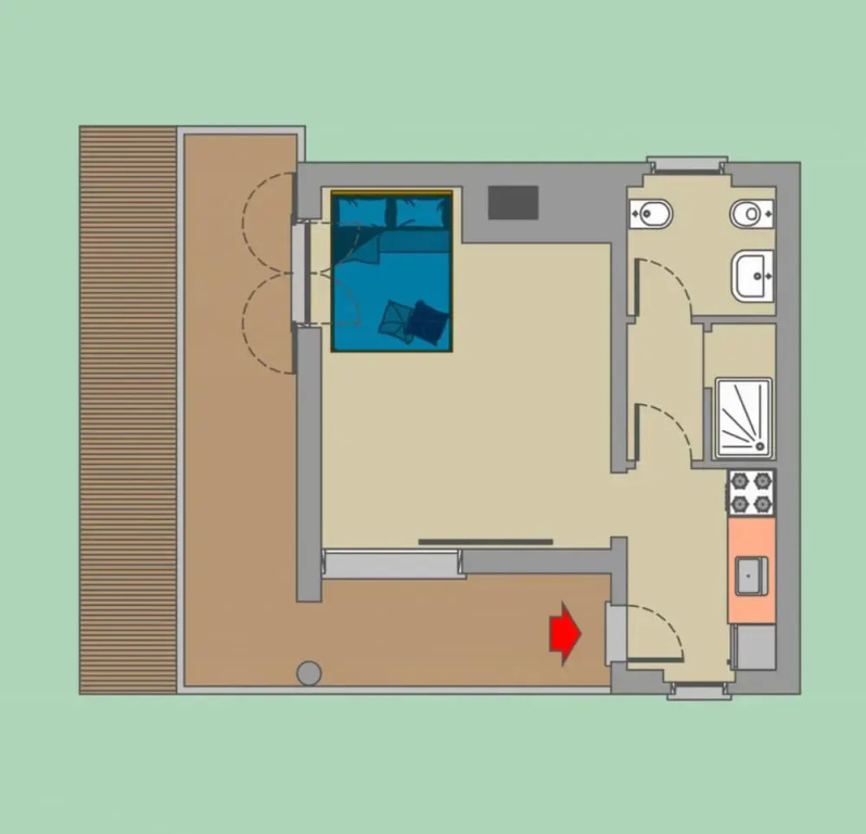 1 Bedroom Cottage with lake view