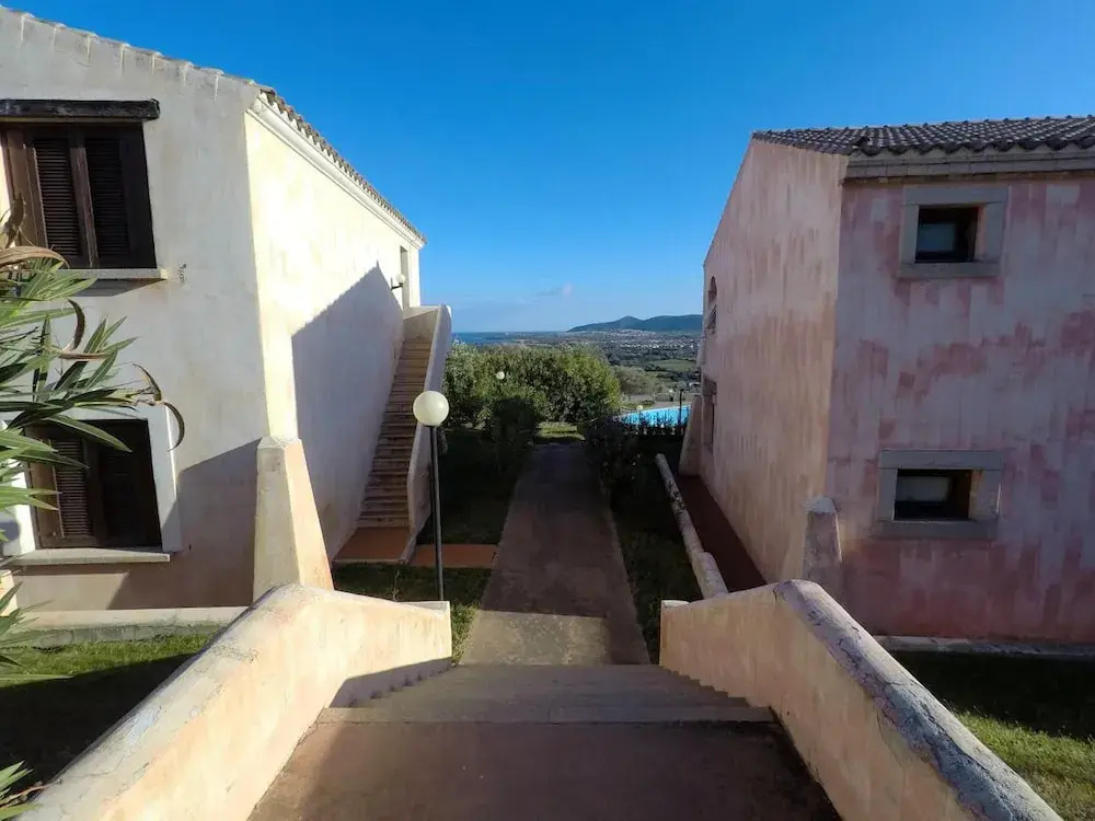 Apartment With one Bedroom in Provincia di Olbia-tempio, With Wonderful sea View, Shared Pool and Balcony - 2 km From the Beach