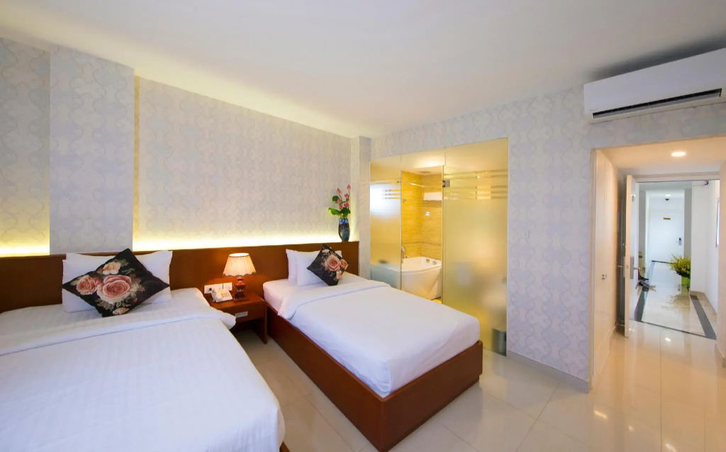 行政套房，享有市景，配有雙人床