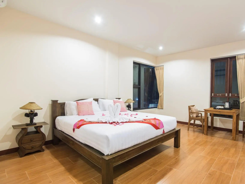 豪華雙人房，配有大雙人床