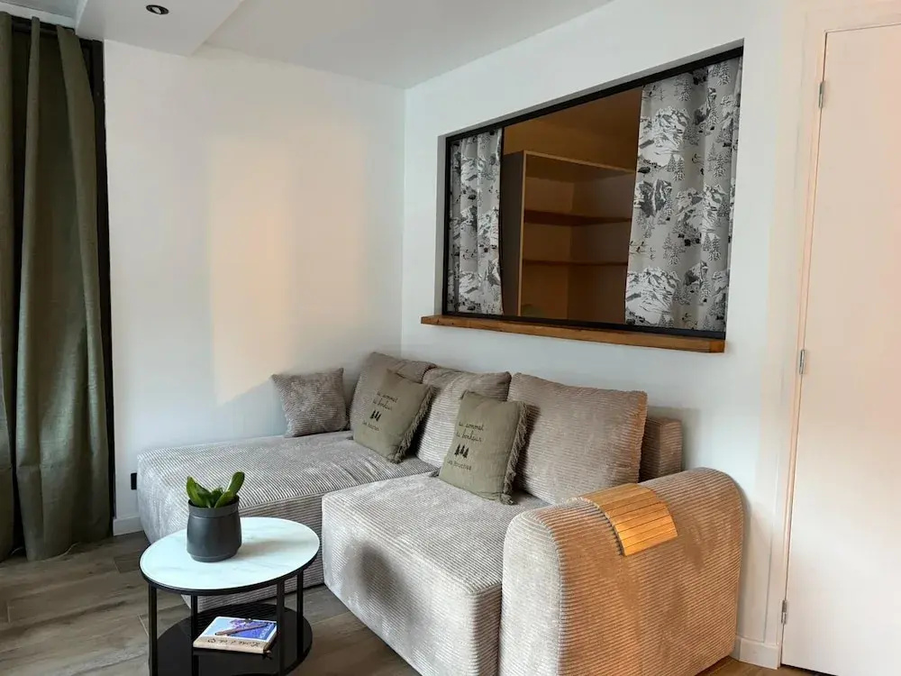 Voir la photo 2 — Appartement 1 chambre Les Houches aux pieds des pistes vue montagne