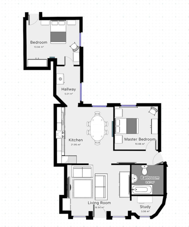 2 Bedrooms Apartment
