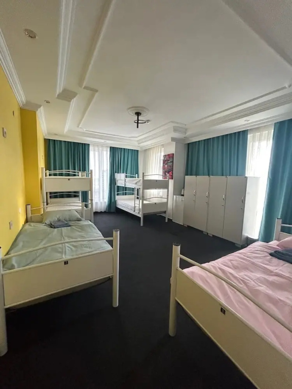 Bed in Dorm with city view