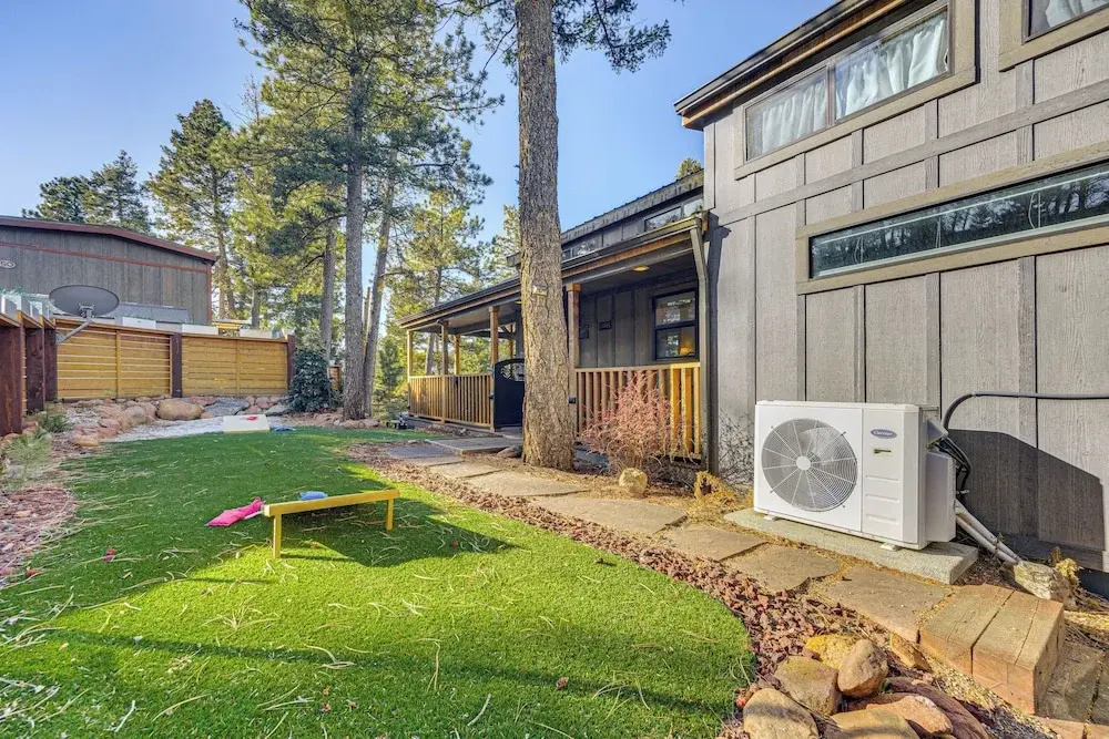 Private Hot Tub & Deck: Woodland Park Tiny Home!