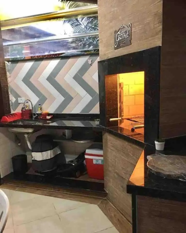 Paz e Mar Beach House - Aréa Gourmet completa