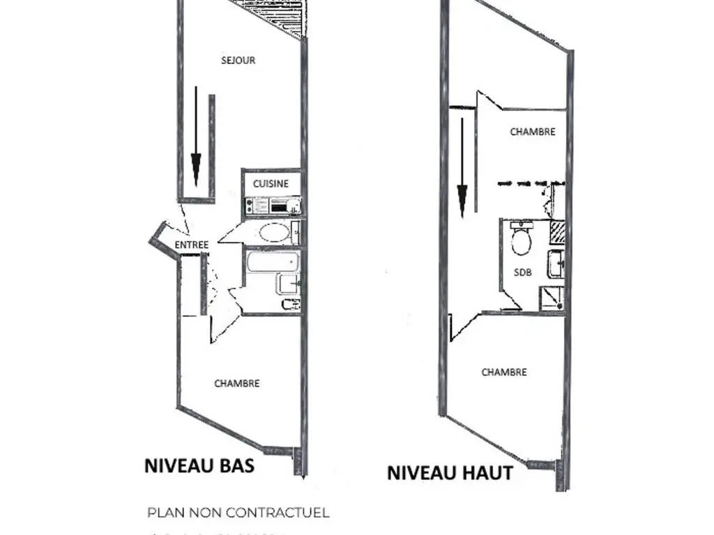 Voir la photo 4 — Appartement Les Menuires, 3 pièces, 8 personnes - FR-1-452-238