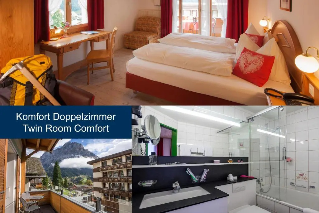 Comfort Double room with balcony and with mountain view (full double bed)