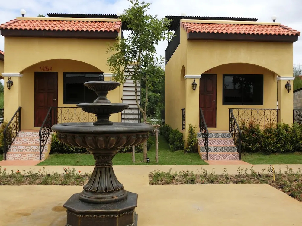 Classic Double Villa with balcony and with land view (full double bed)