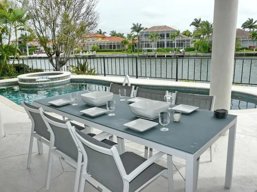 Waterfront Home on key lot With Pool, spa and Views