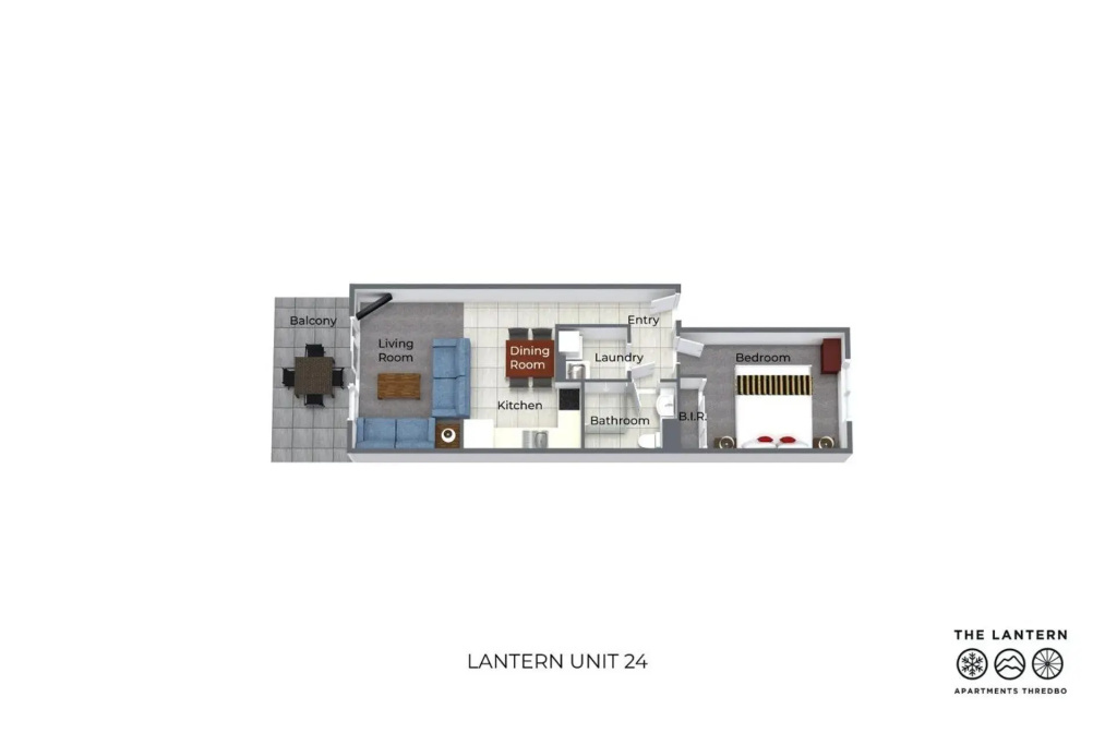 Lantern 1 Bedroom Balcony with Alpine and Village View