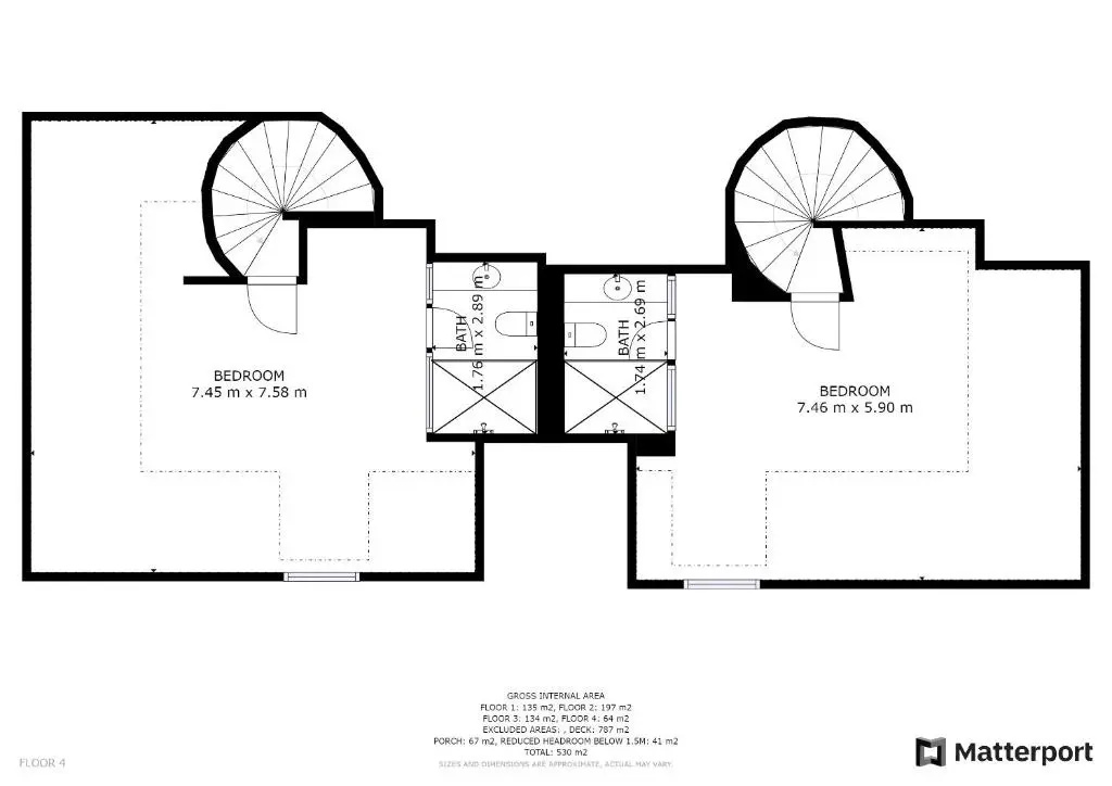 Double Attic room (full double bed)