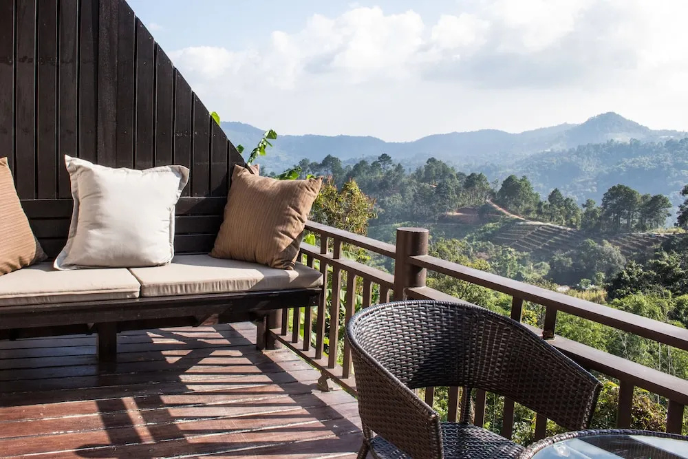 Superior room with balcony and with mountain view