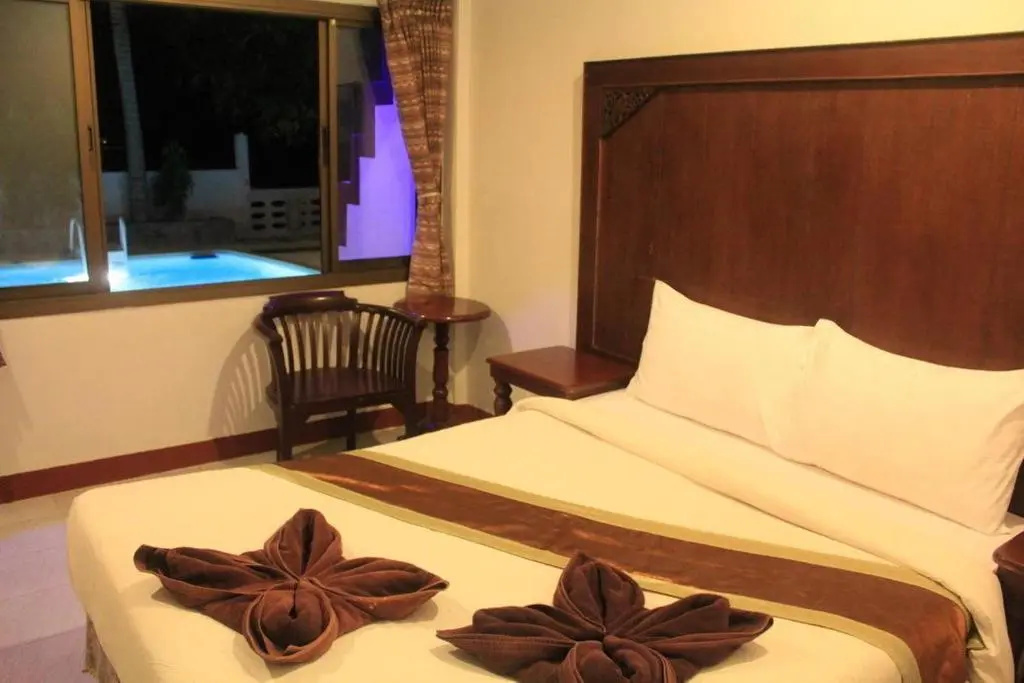 Standard Double room with pool view (full double bed)
