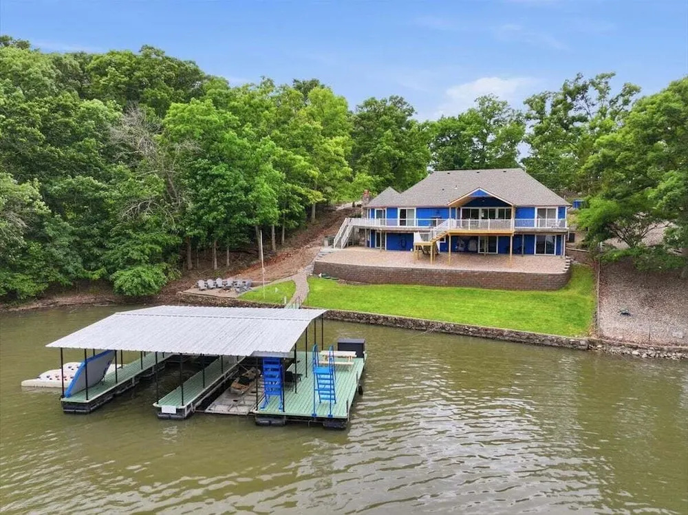 Spacious Lakefront Home w/ Private Dock, Decks, Game Room & Firepits at the 12mm