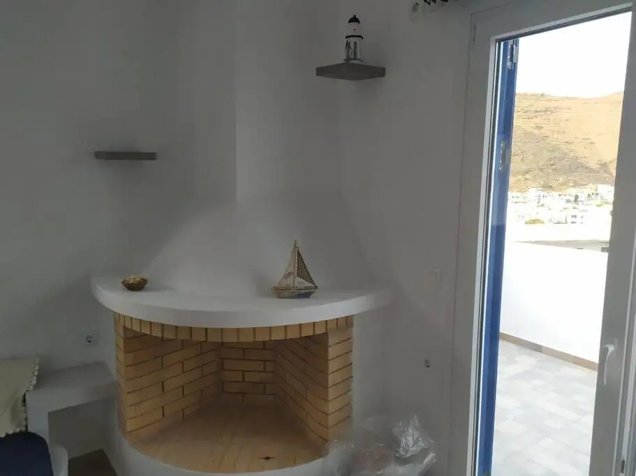 Cycladic house with a stunning view