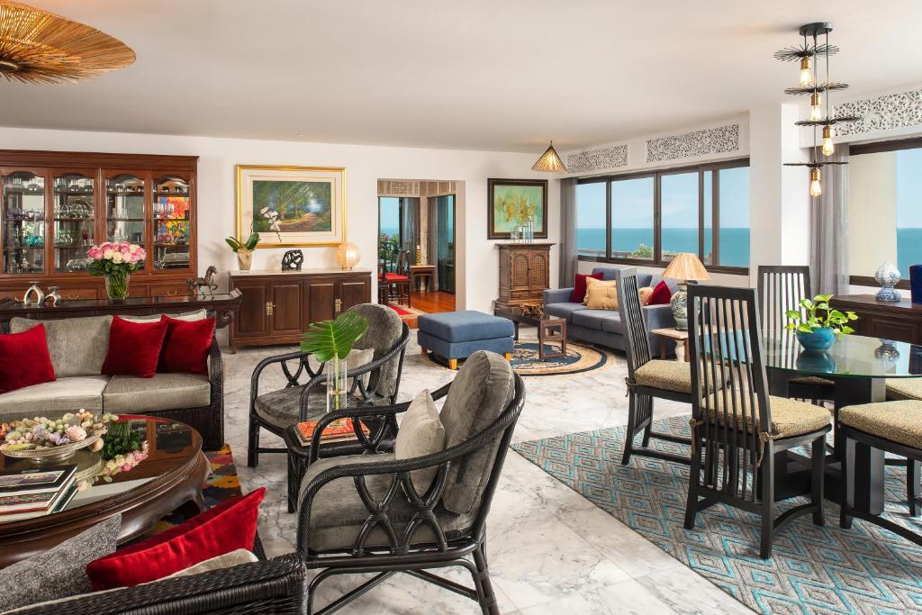 Апартаменты с 3 комнатами с видом на море в Anantara Hua Hin Resort