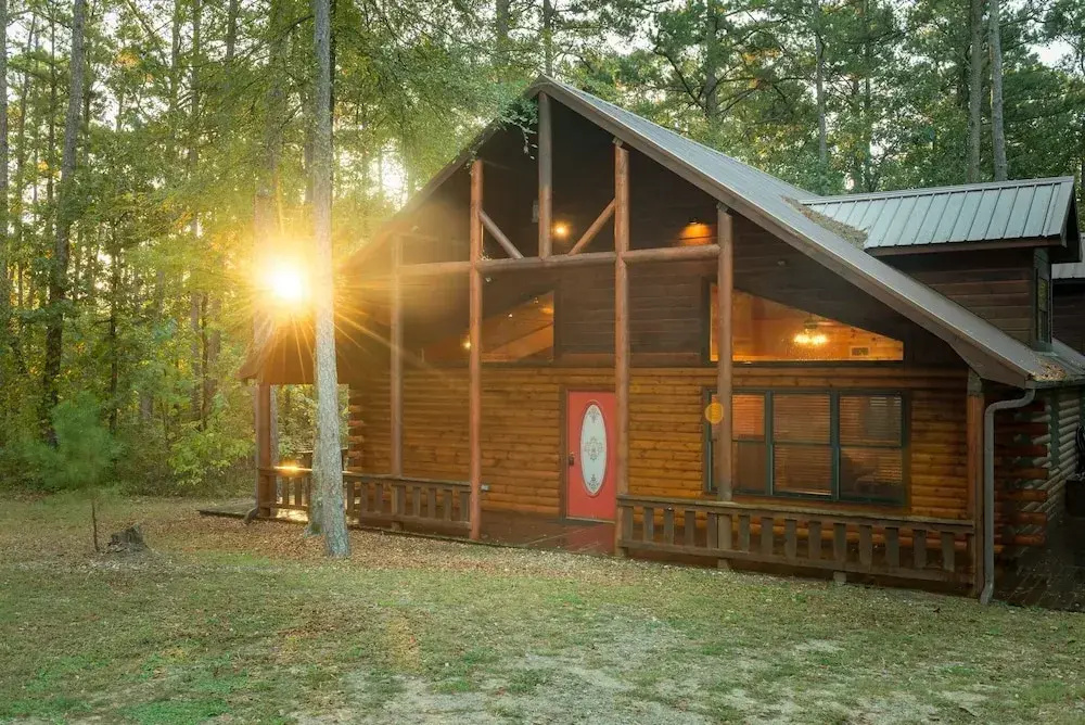 Serenity Forest Cabin With Private Hot Tub and Grill on the Back Deck by Redawning