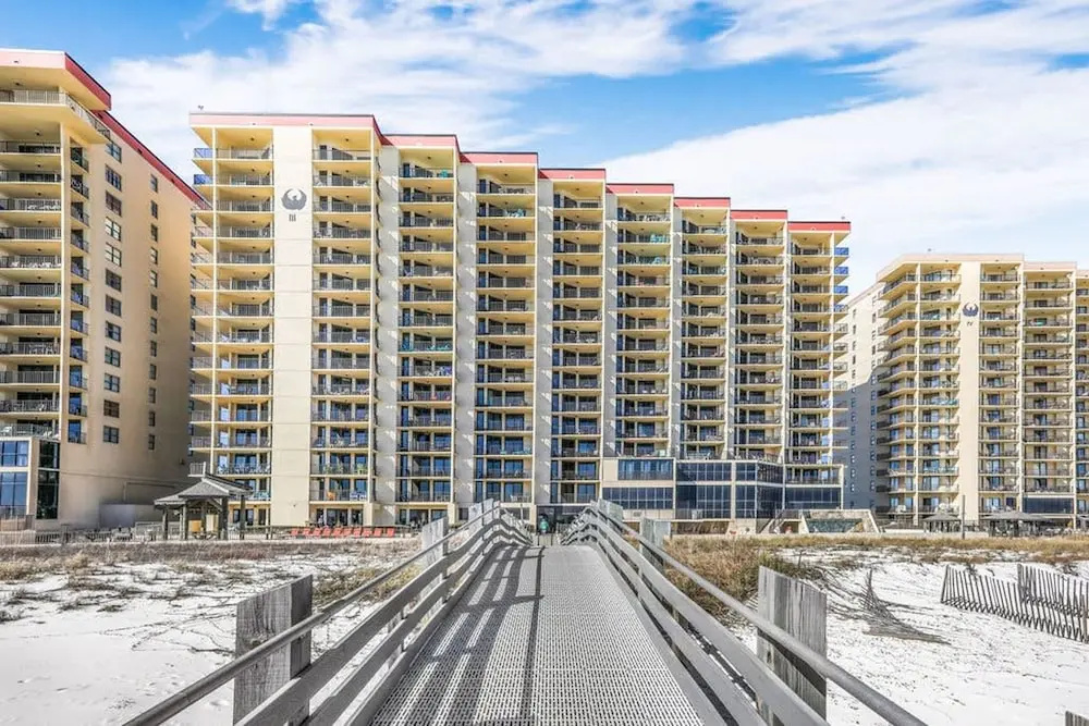 Phoenix III 3031 3BR 2BA End Unit on 3rd Floor Beachfront