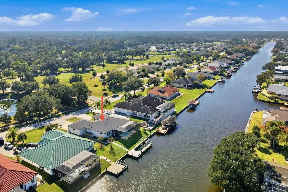 Canal-front Home With Pool Dock Water Fun