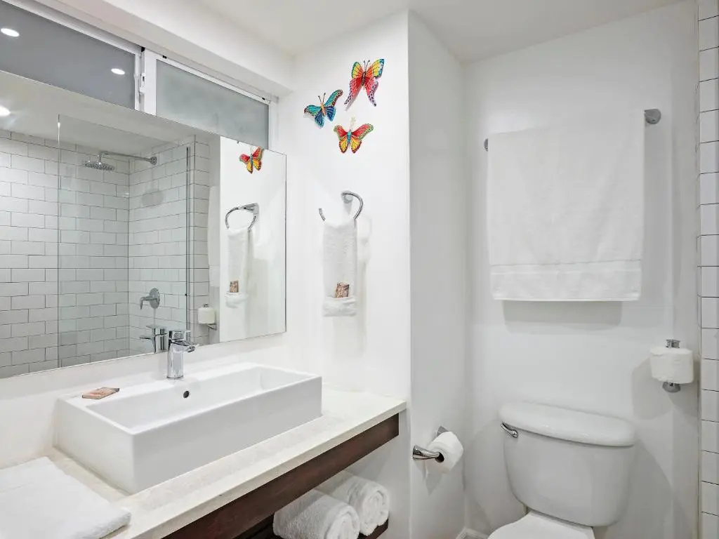 Deluxe Basement Studio with pool view