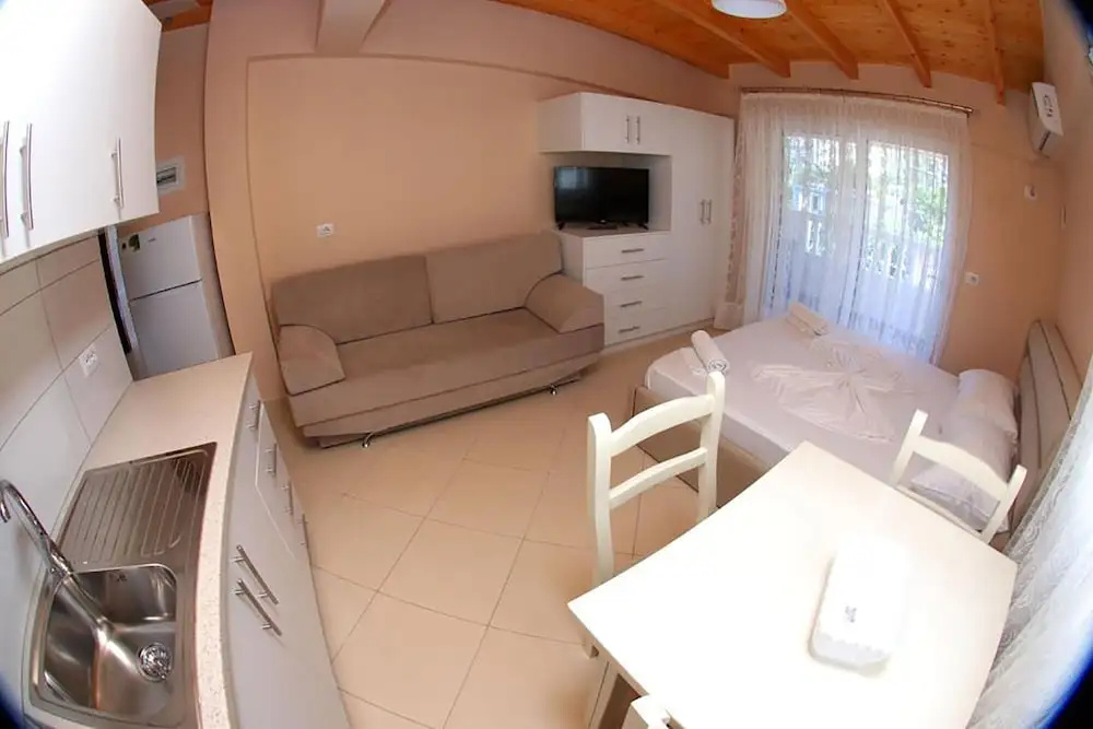 Studio with balcony