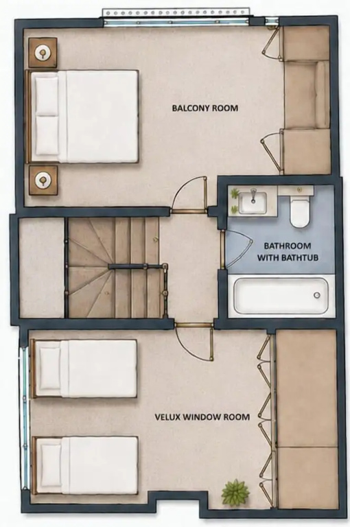 Sea View Coastal Apartment in Swanage With Parking