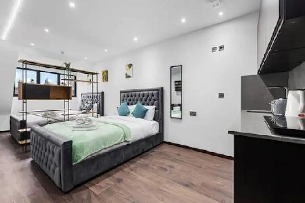 Modern Spacious Suite Sleeps 4 in Central London — фото