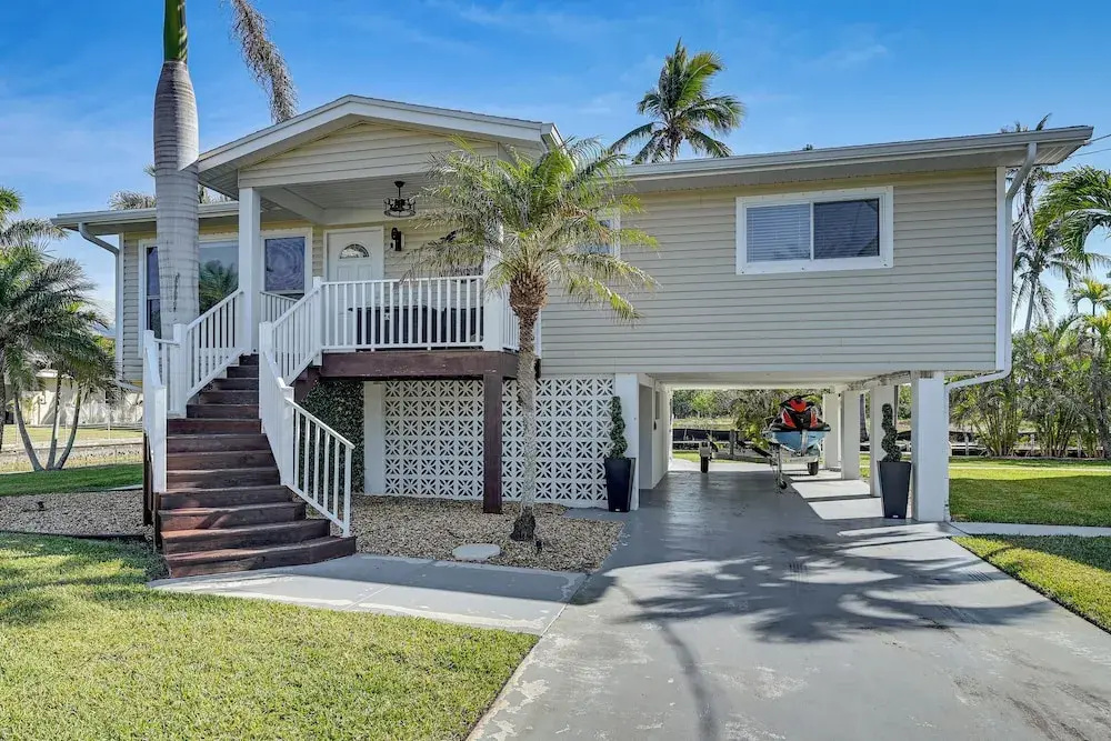 1 Mi to Bonita Beach Park: Chic Canal-front Home!