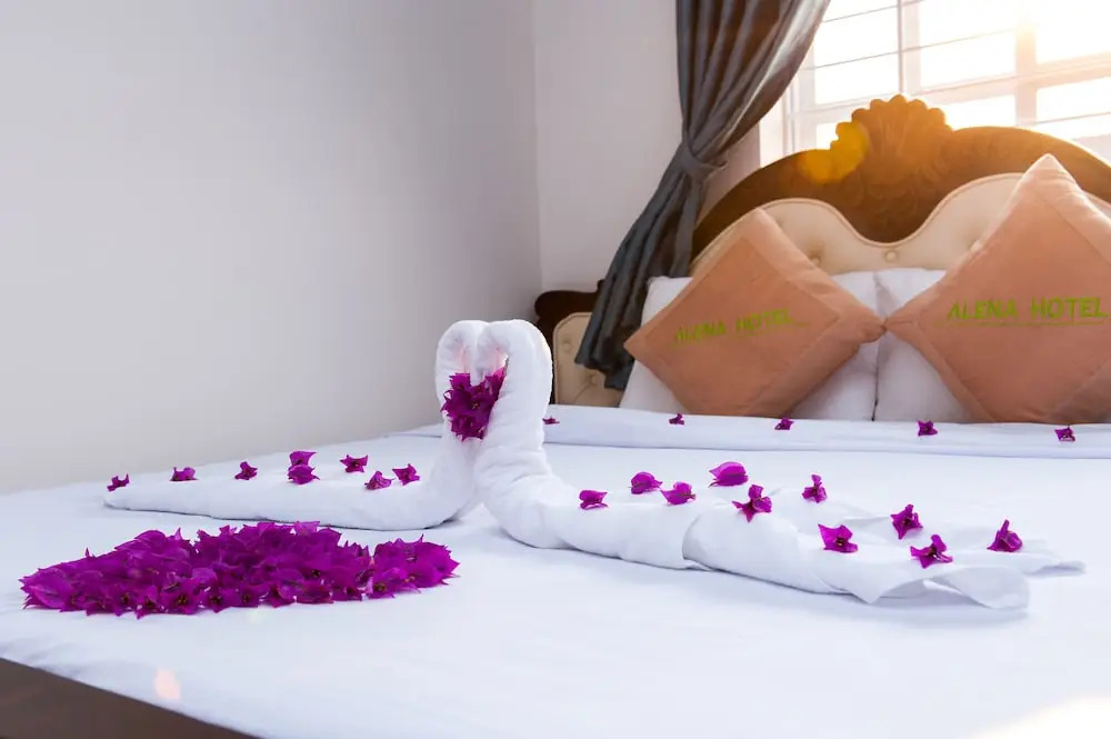 Двухместный семейный номер Standard двуспальная кровать в Mui Ne Alena Bungalow Hotel