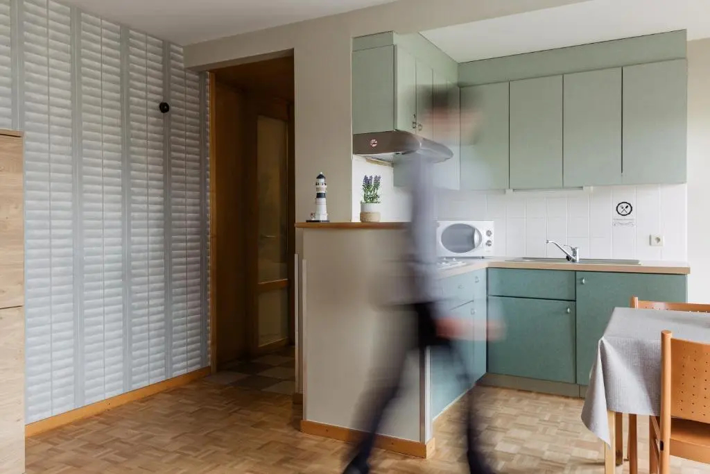 經典雙人公寓，配有雙人床