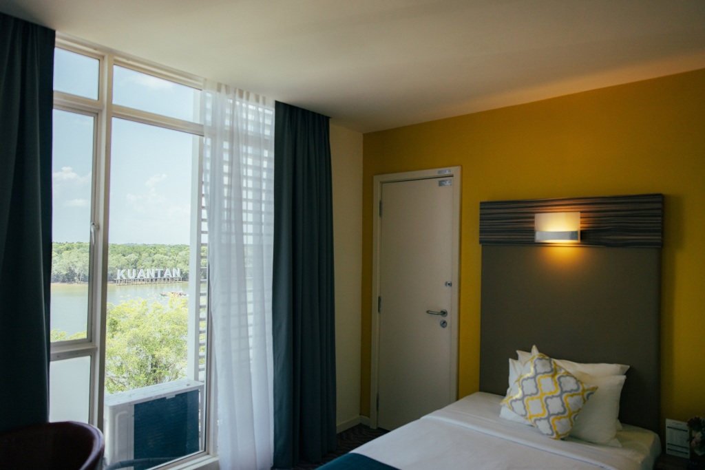 Двухместный номер Deluxe с видом на реку 2 отдельные кровати в Hotel Sentral Kuantan