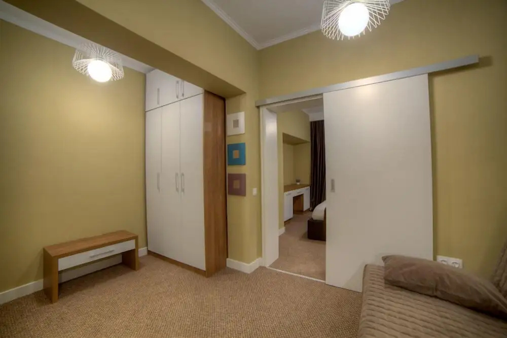 Double Studio with balcony and with city view (full double bed)