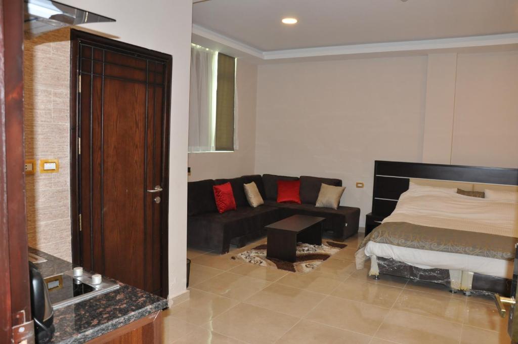Двухместная студия двуспальная кровать в Panda Hotel Apartments