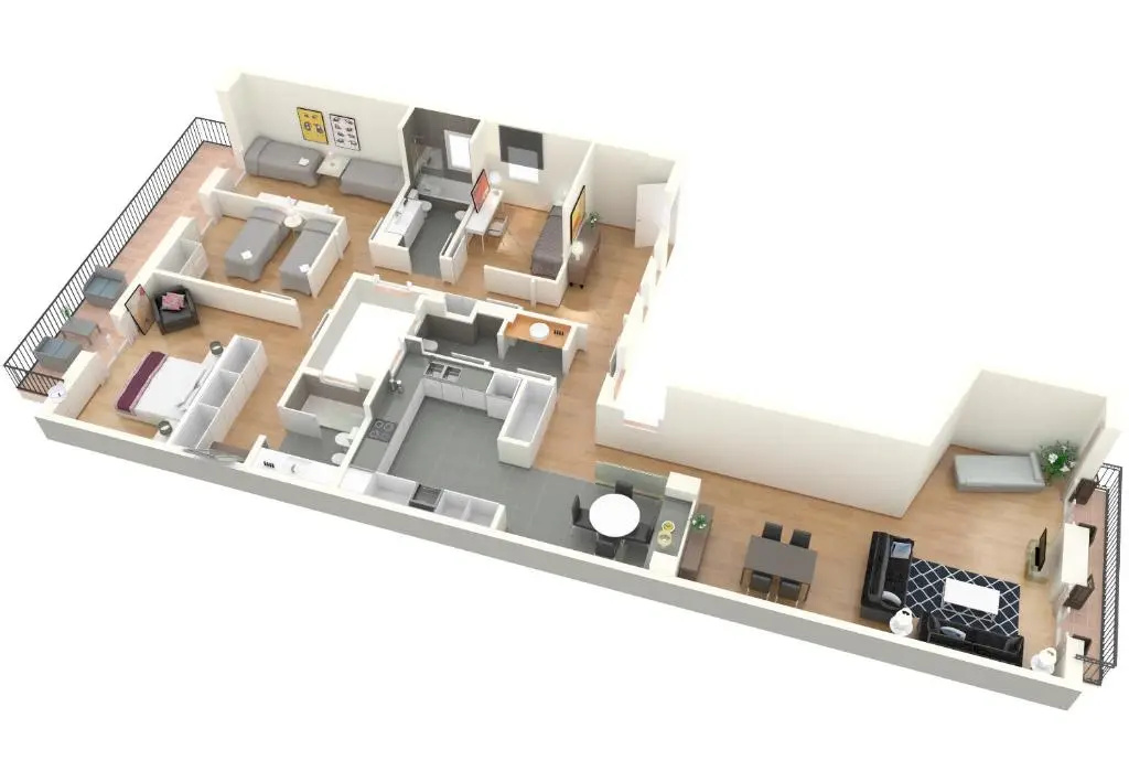 4 Bedrooms Luxury Apartment