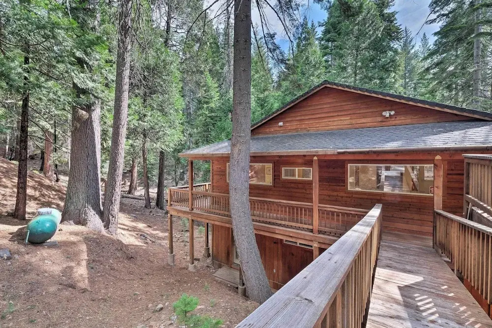 Walk to Big Trees State Park: Cabin w/ Deck!