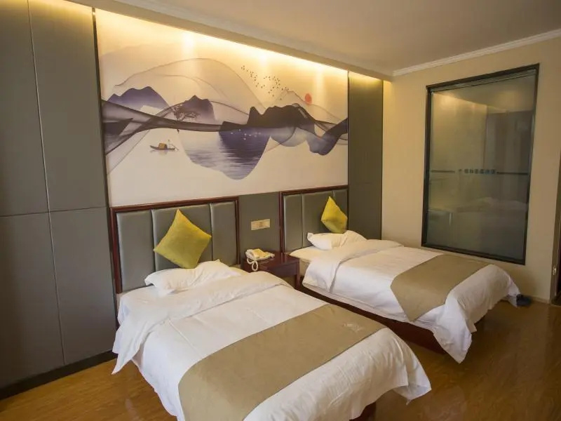 GreenTree Inn Anhui Fuyang Funan East Huaihe Road Express Hotel - Chambres