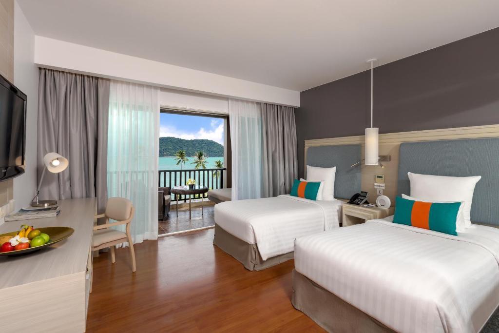 Двухместный номер Deluxe с видом на море 2 отдельные кровати в Pullman Phuket Panwa Beach Resort