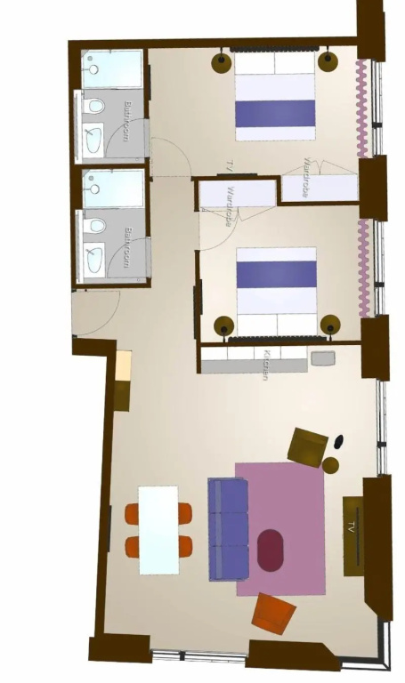 Quadruple Apartment
