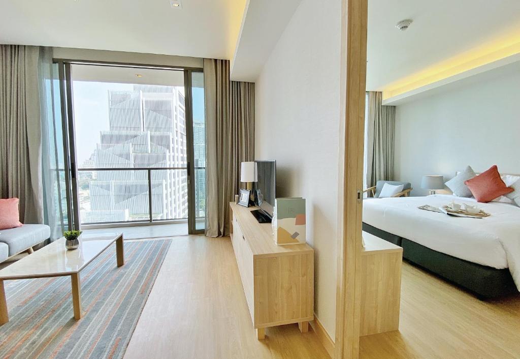 Апартаменты Deluxe c 1 комнатой в Oakwood Suites Bangkok